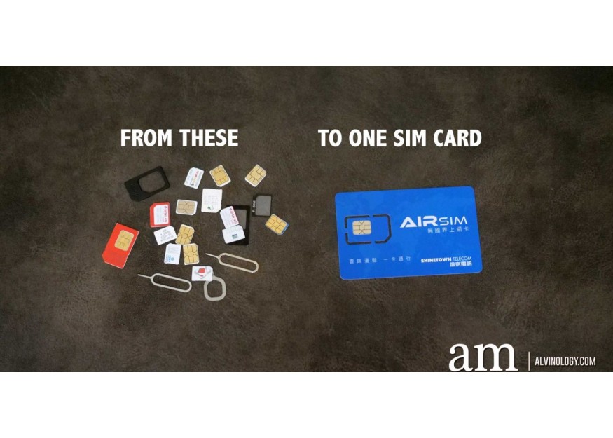 Enjoy data service in over 100 countries with just one SIM card from AIRSIM